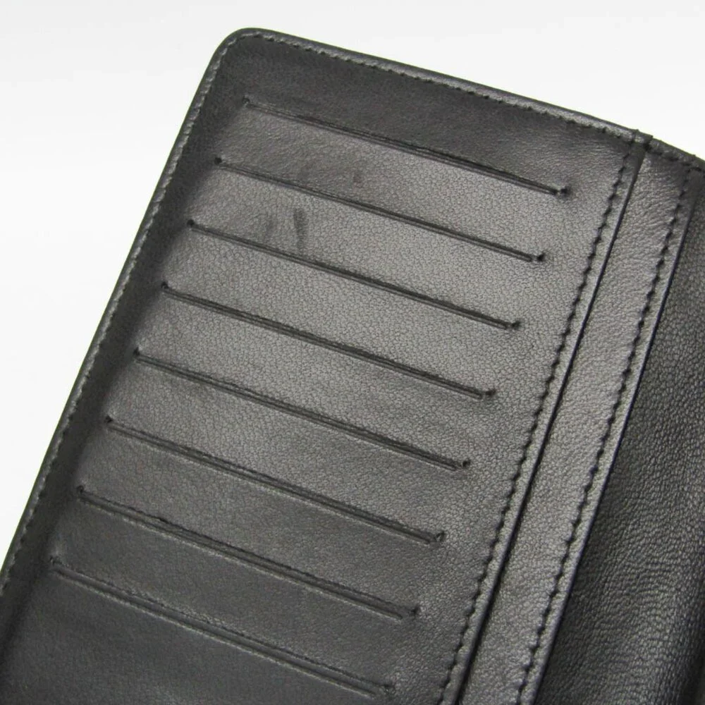 CHANEL black leather